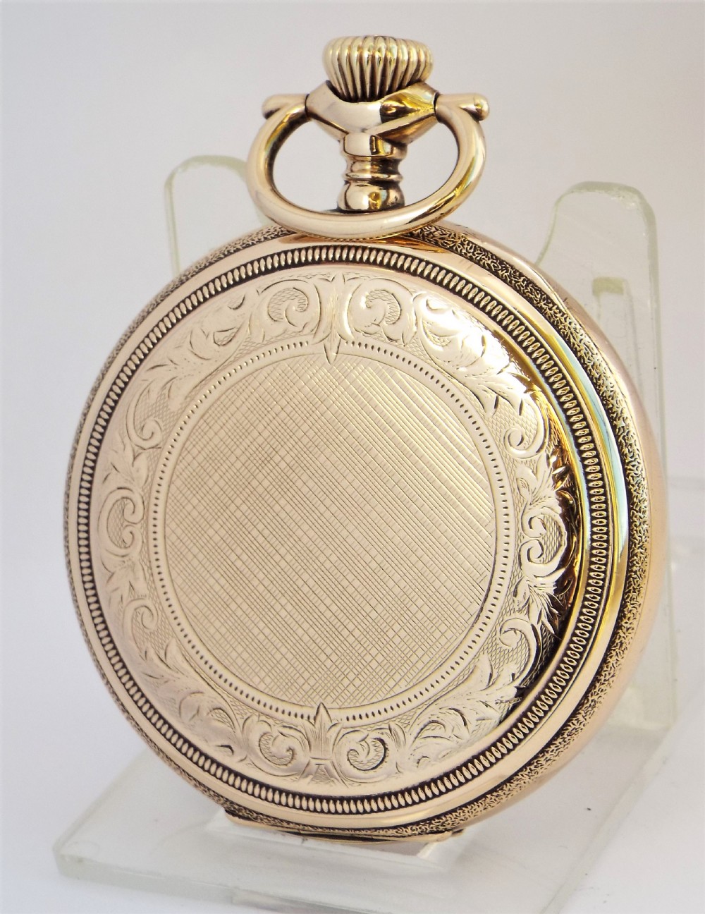 Antique Elgin full hunter pocket watch, 1915. View III