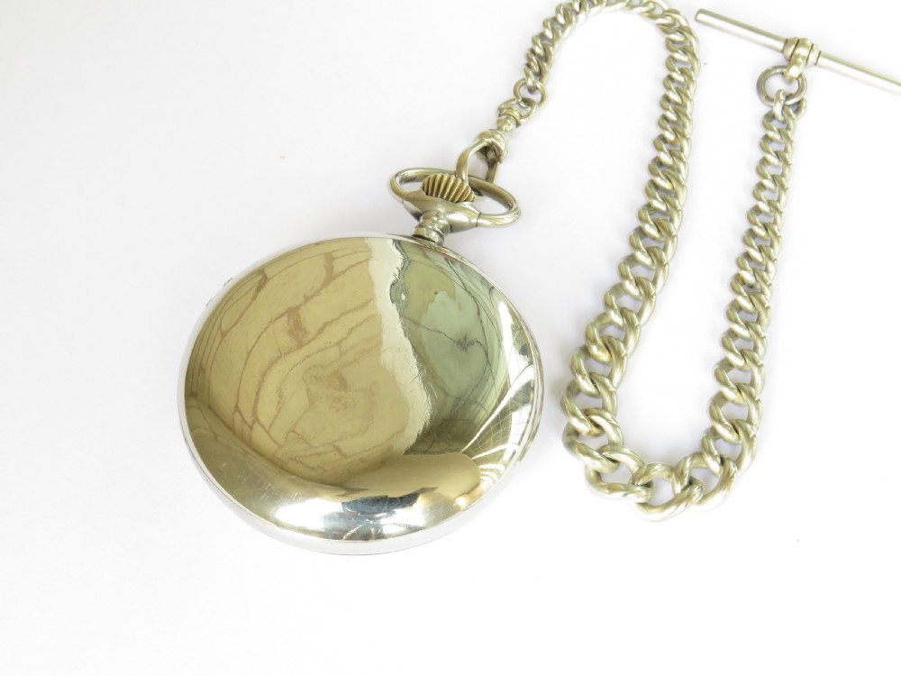 Antique Omega pocket watch and chain View IV