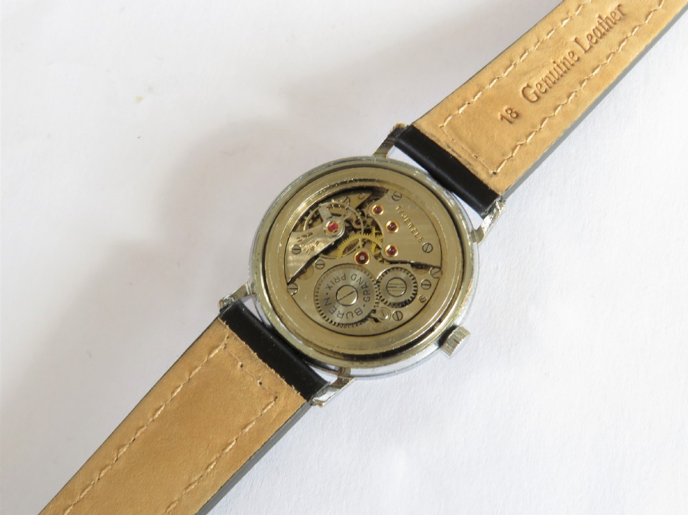 Gents Buren Grand Prix wrist watch, early 1960s View V