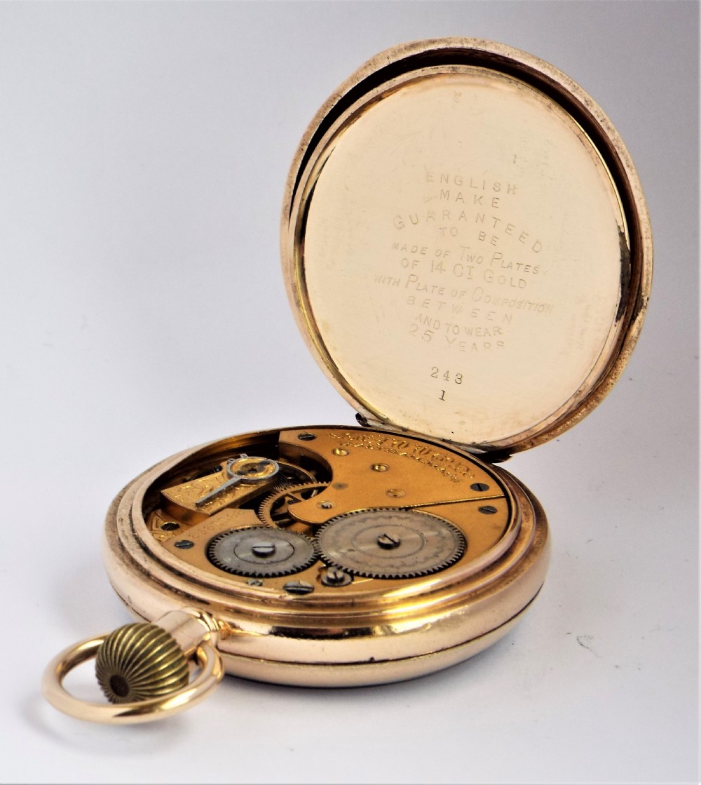 1894 Waltham pocket watch, Masters Rye. View IV