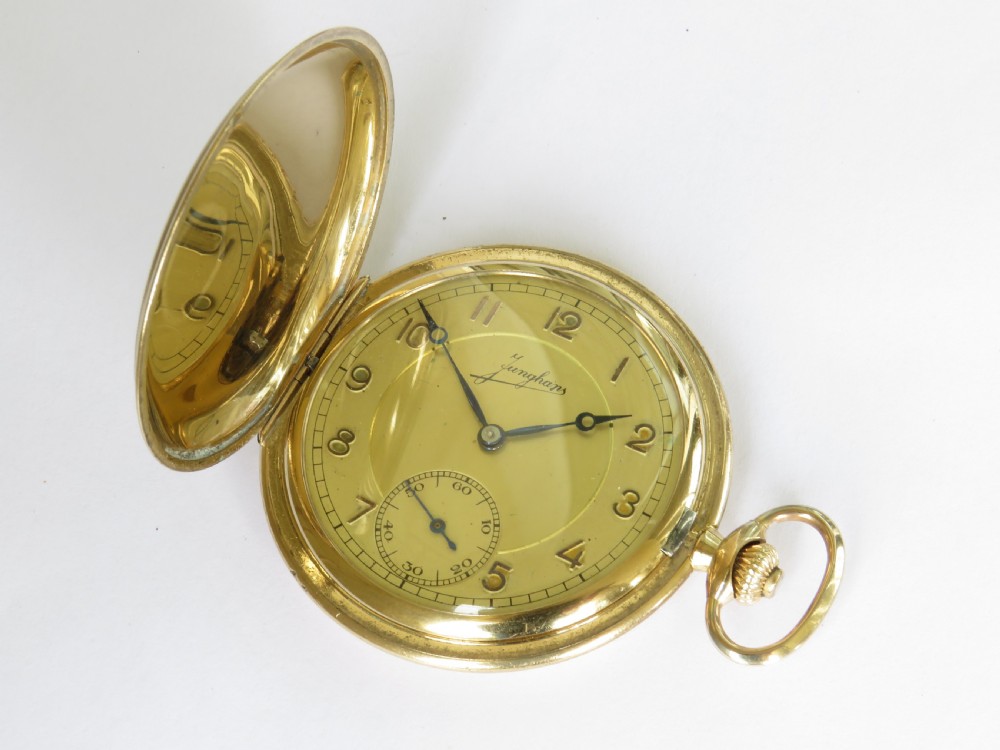 1940s Junghans full hunter pocket watch View II