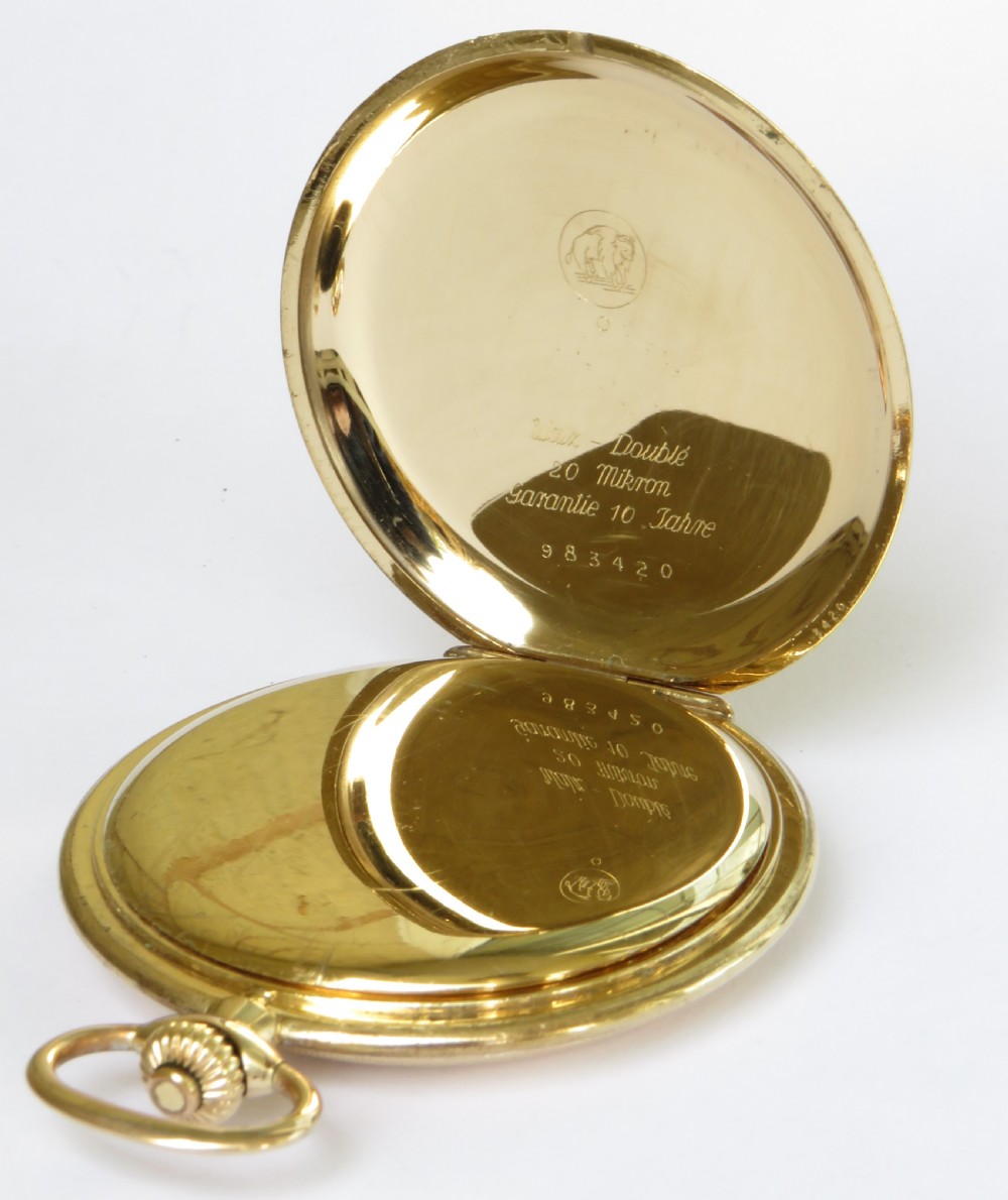 1940s Junghans full hunter pocket watch View III