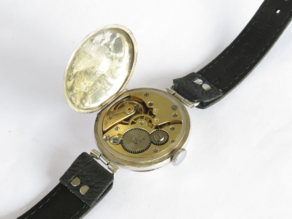 WW1 era silver Marvin wrist watch, 1915 View II