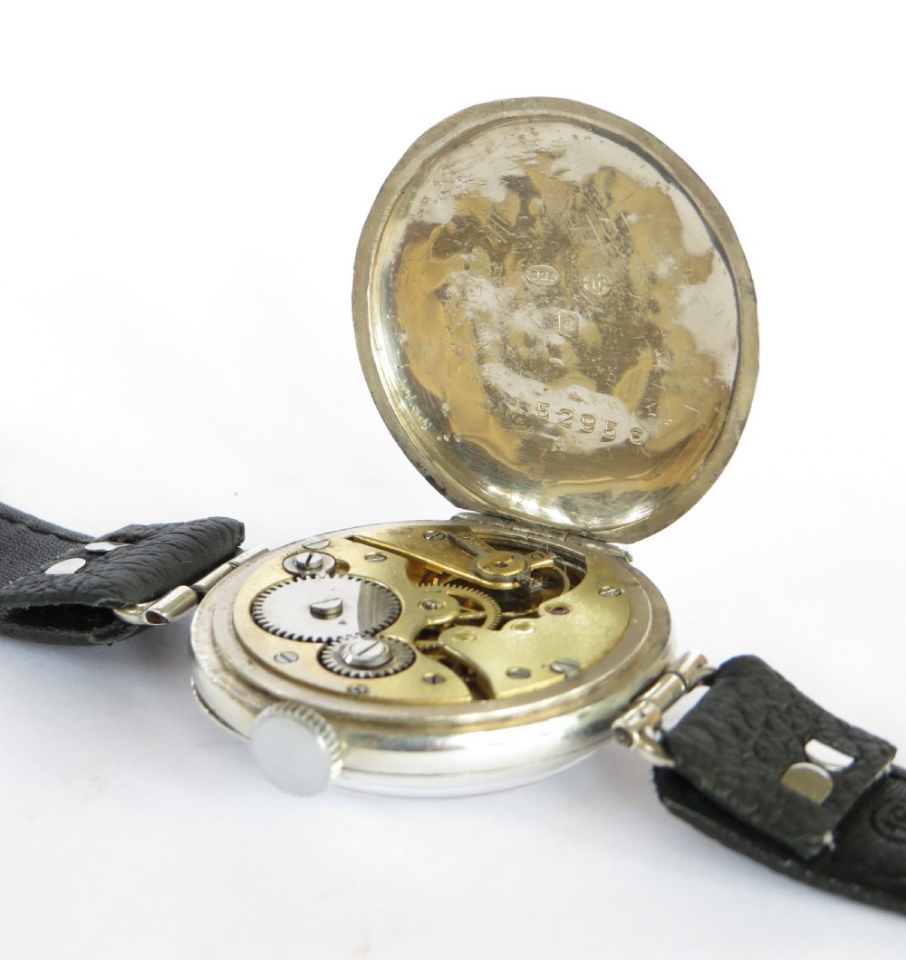 WW1 era silver Marvin wrist watch, 1915 View III