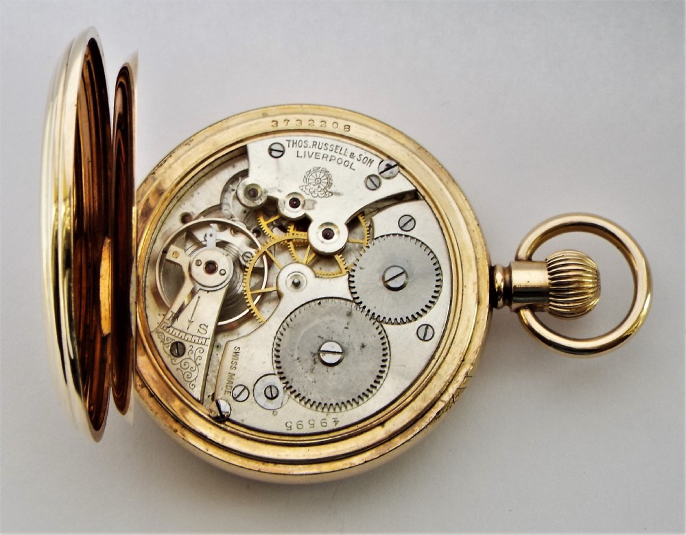 Antique Thomas Russell full hunter pocket watch. View VI