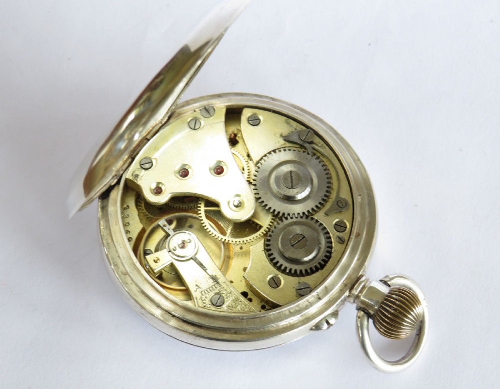 Antique silver pocket watch, 1911 View III
