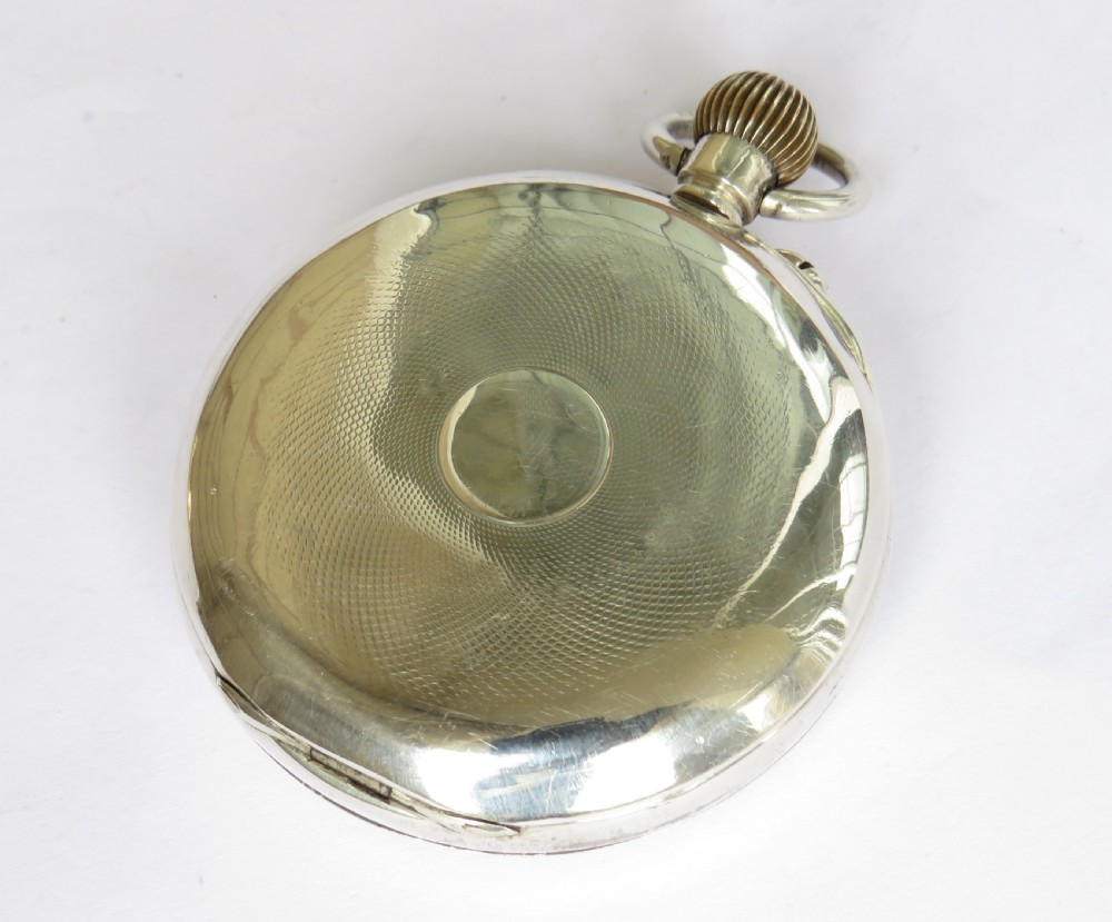 Antique silver pocket watch, 1911 View V