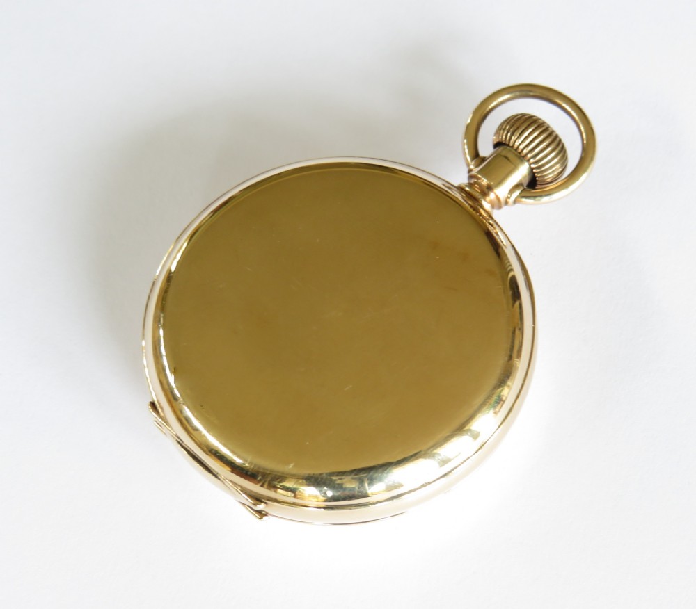 Antique J W Benson full hunter pocket watch View IV