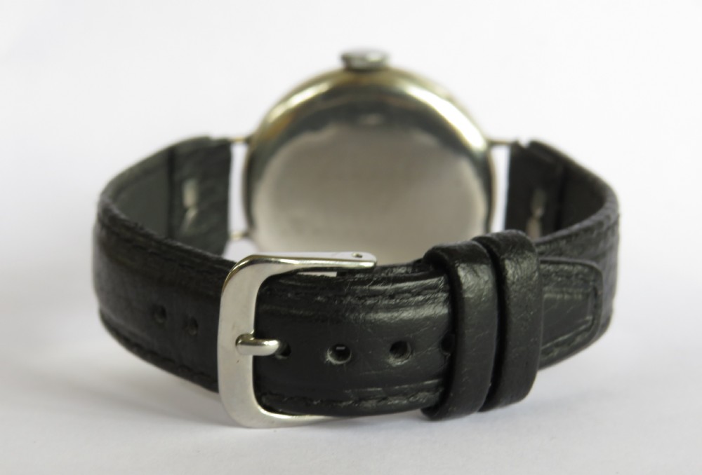 Gents antique silver Marvin trench watch, 1915 View VI