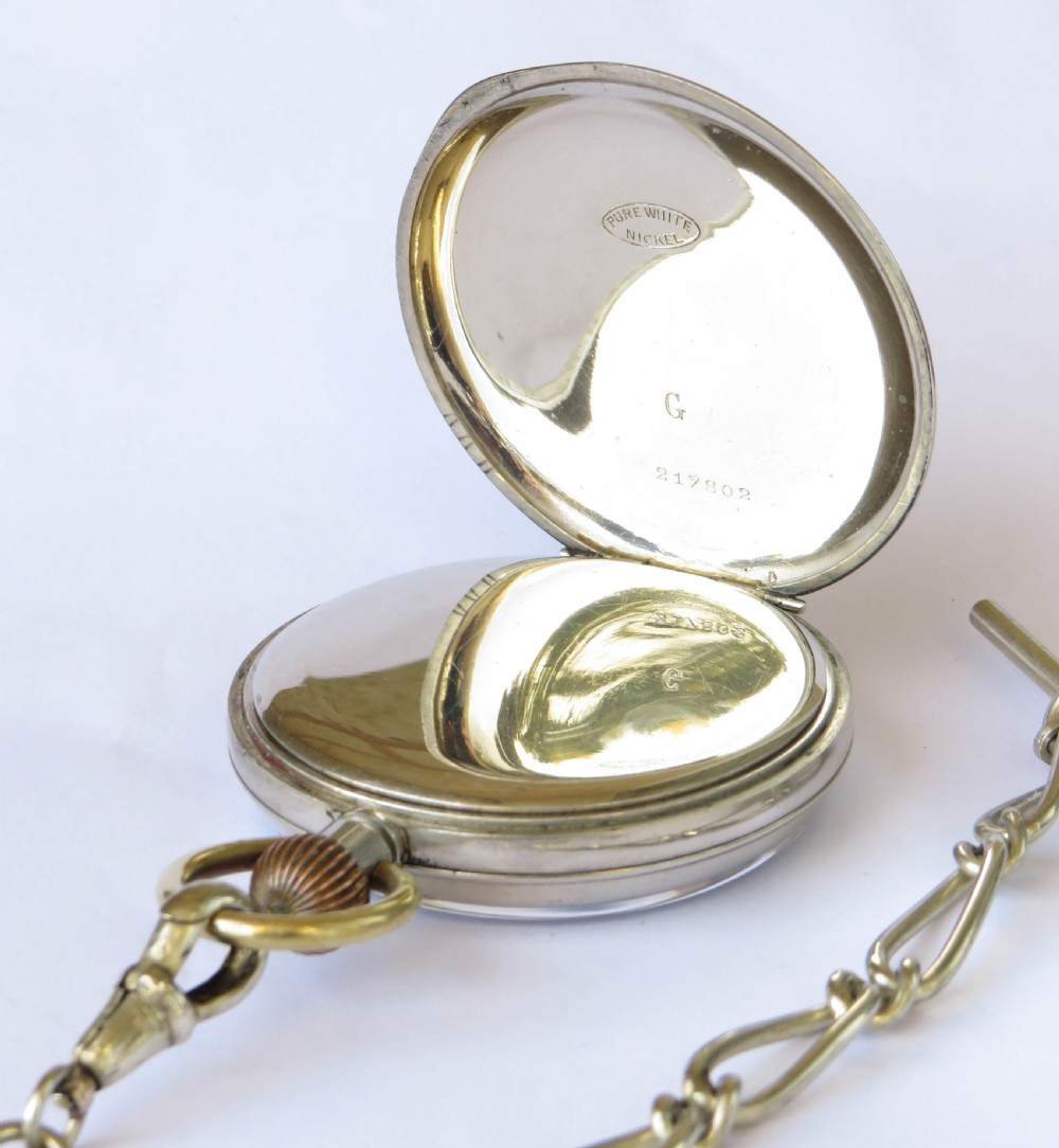 Antique pocket watch and chain View III