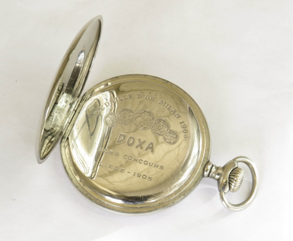 Antique Doxa pocket watch, c1910 View III