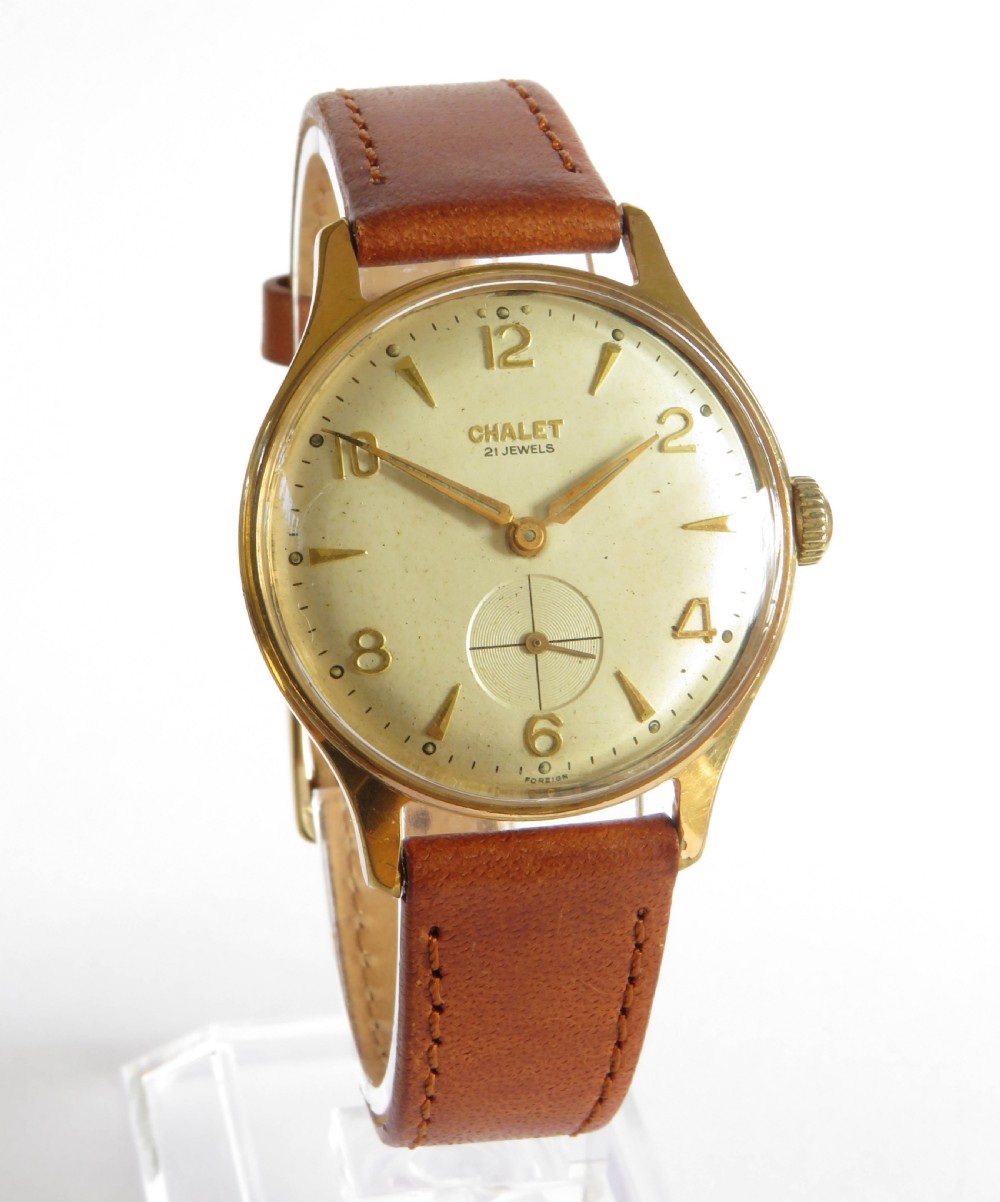 Gents 1950s Chalet wrist watch View II