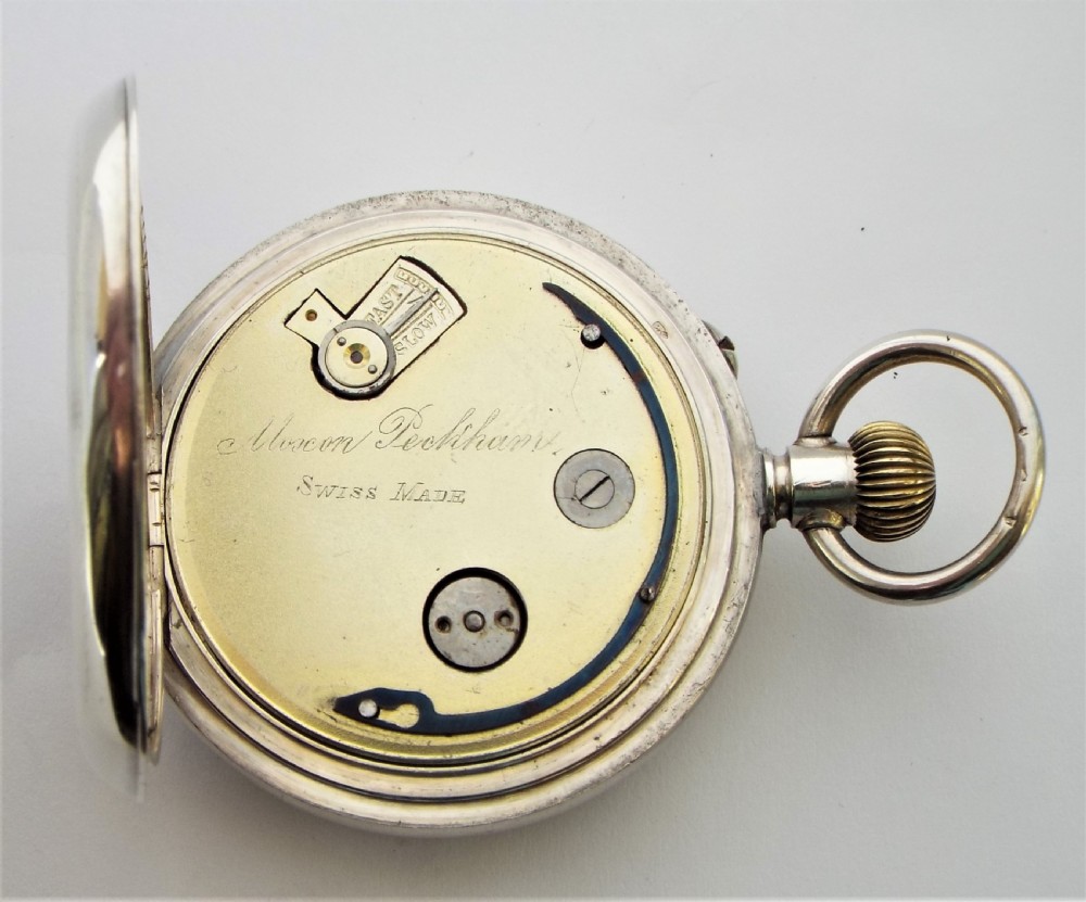 Antique Swiss silver pocket watch. View VI