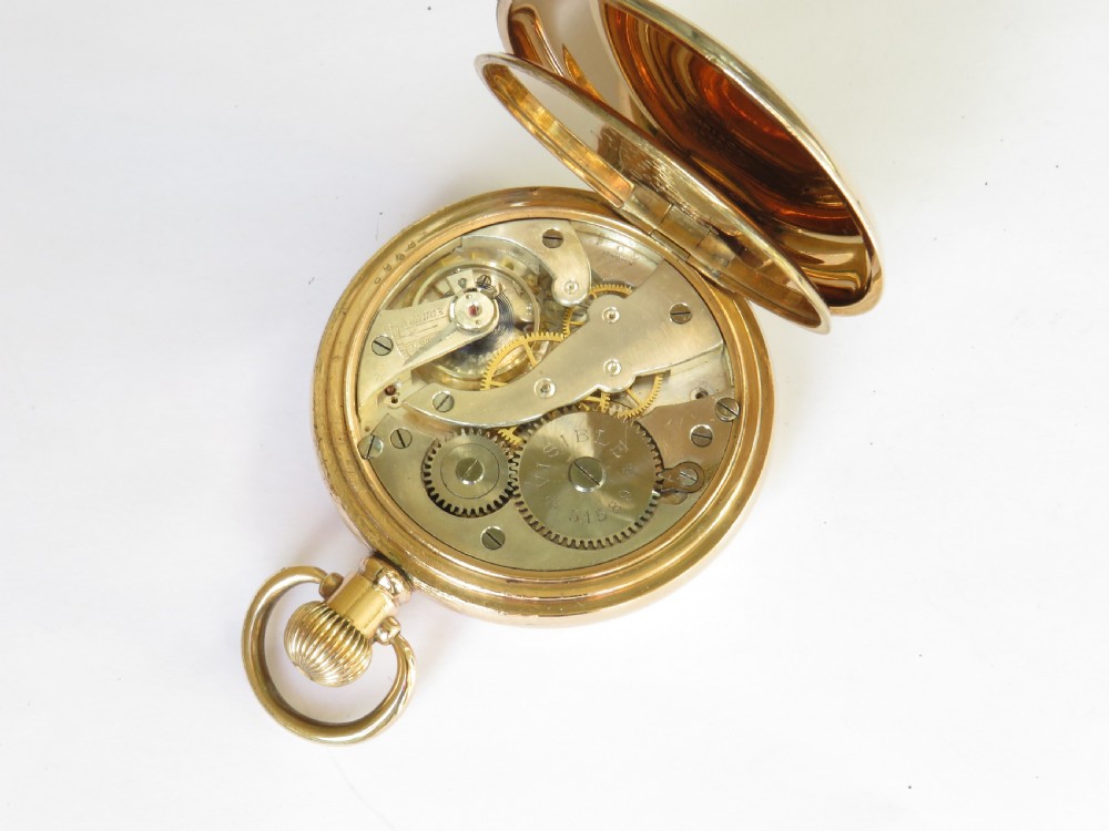 Antique gold plated Visible pocket watch View IV