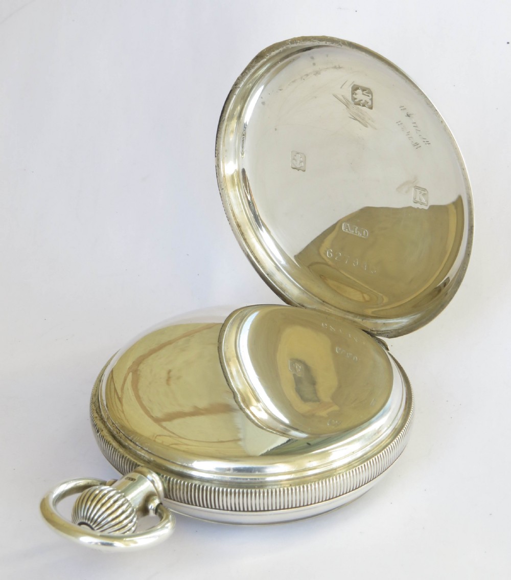 Swiss silver pocket watch, 1934 View III