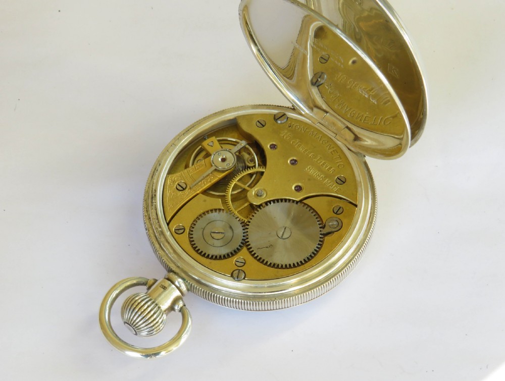 Swiss silver pocket watch, 1934 View IV