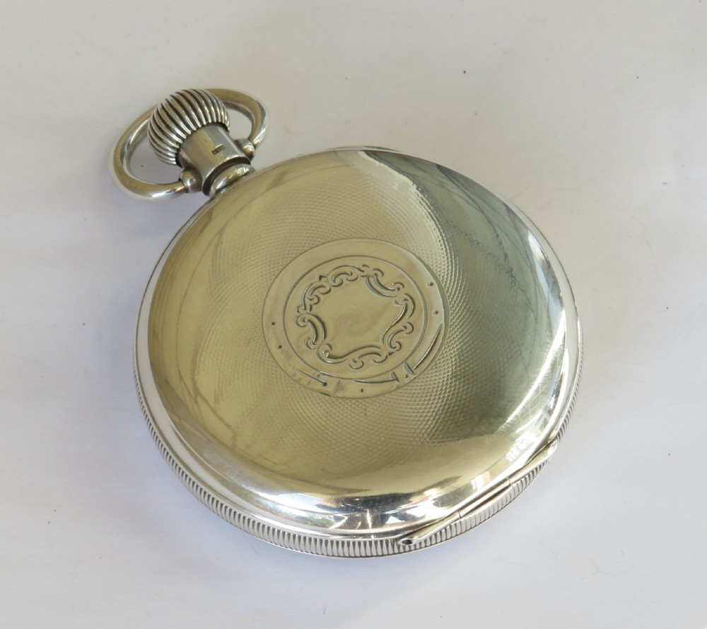 Swiss silver pocket watch, 1934 View V