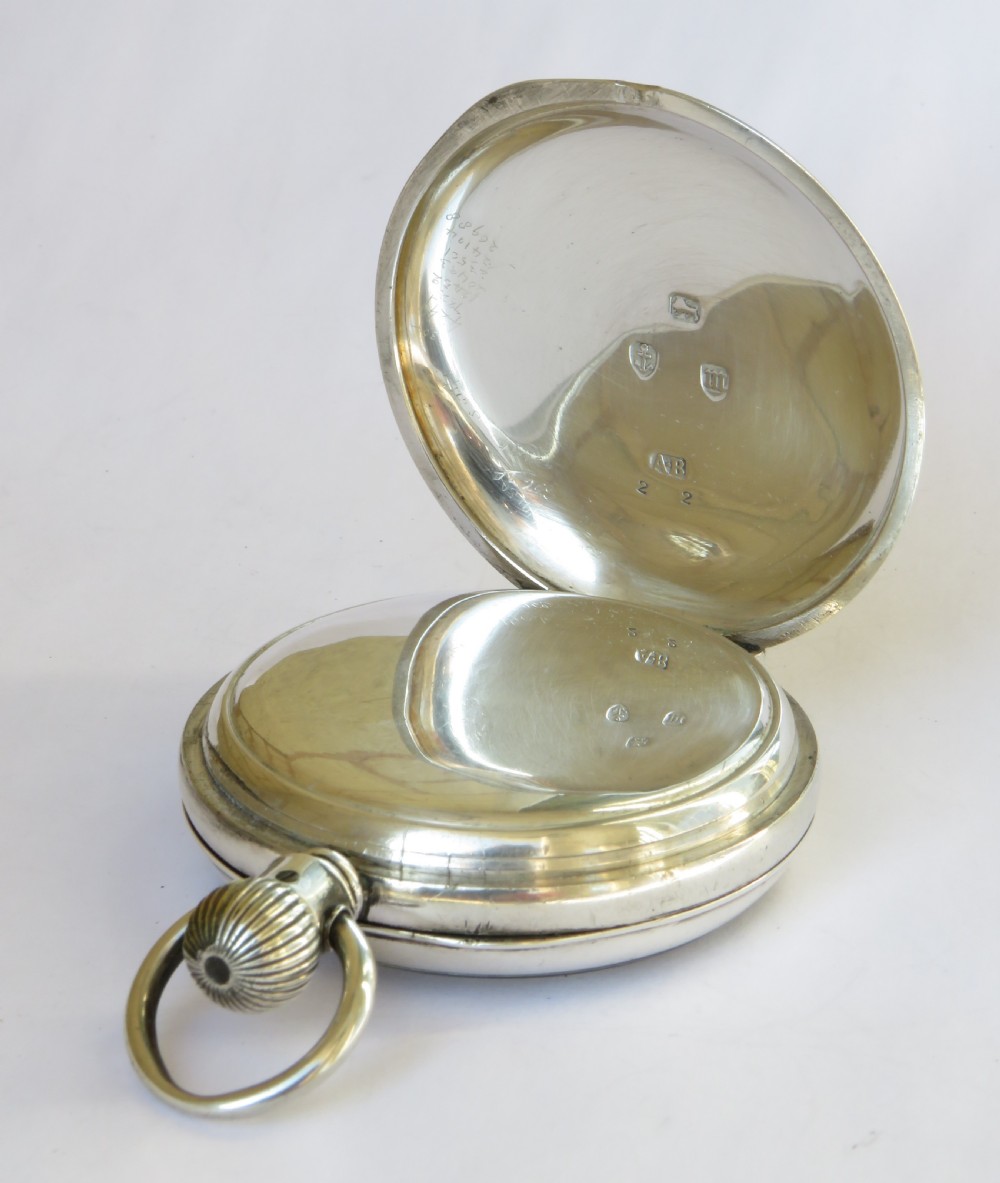 Antique silver Waltham Hillside pocket watch View III