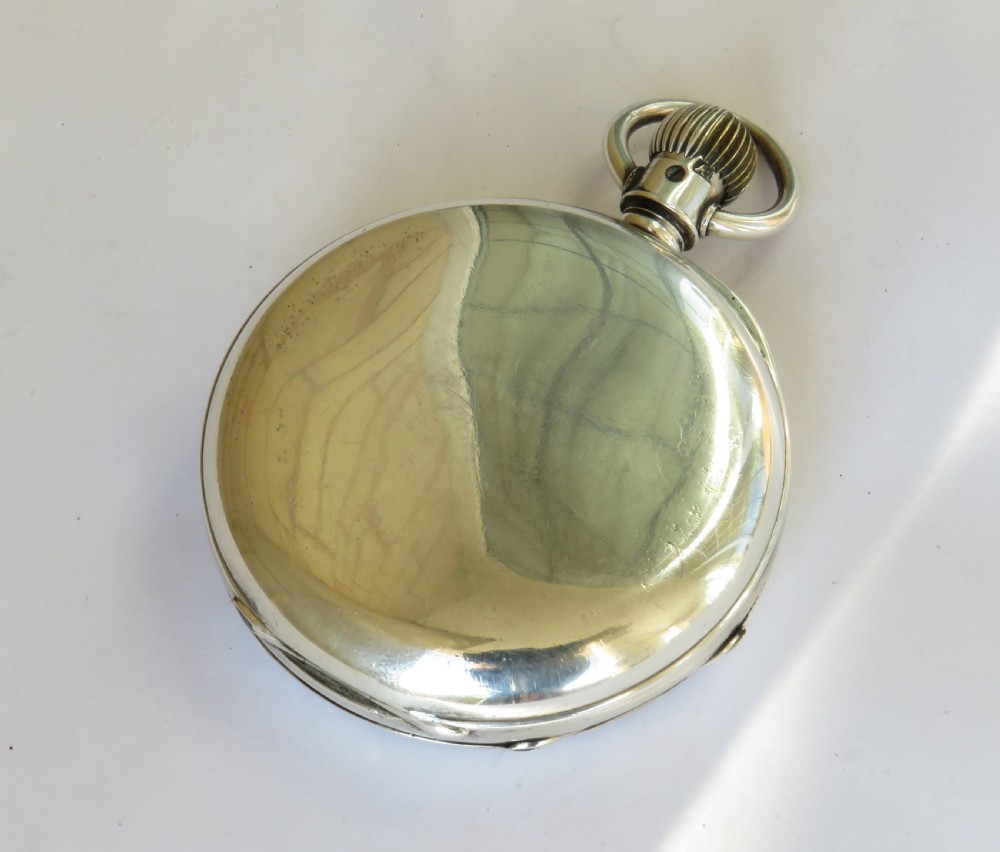 Antique silver Waltham Hillside pocket watch View V