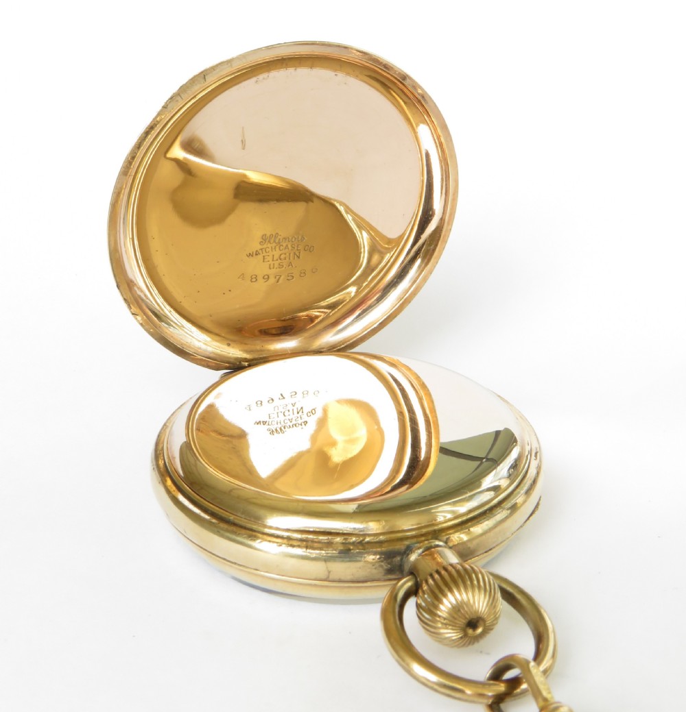 Antique Swiss pocket watch and chain View III