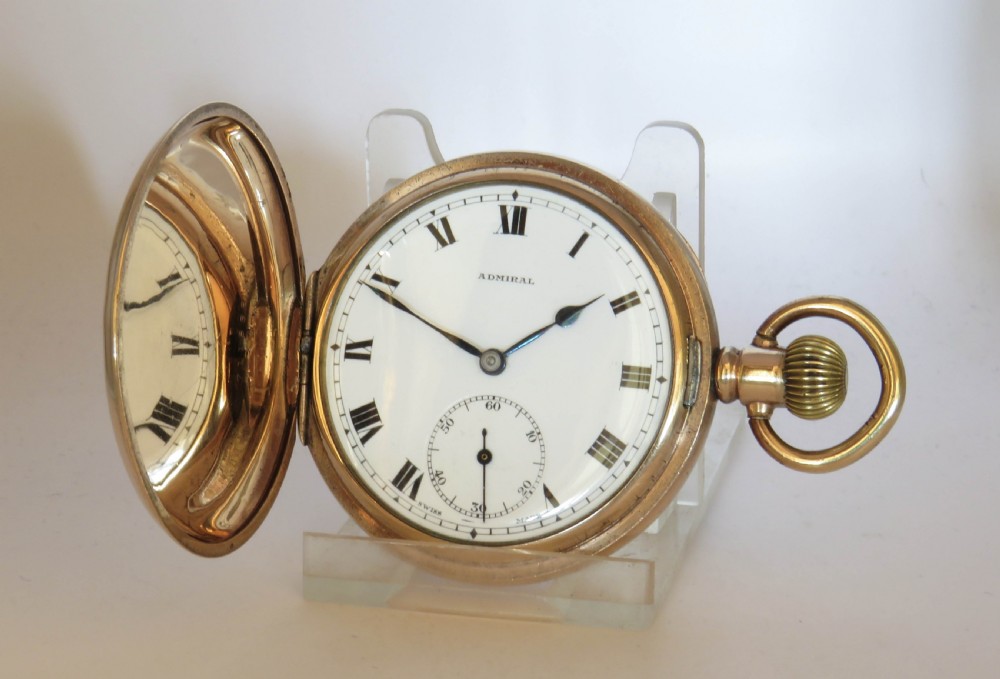Admiral full hunter pocket watch by Cyma