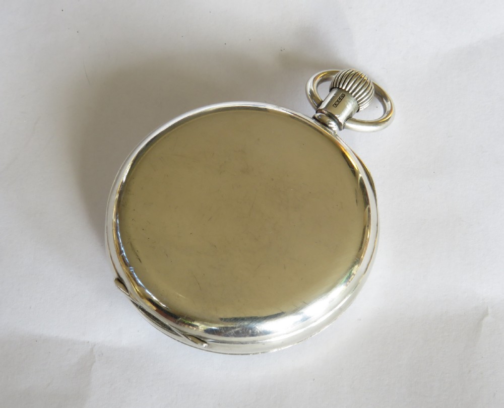 Antique silver Waltham pocket watch, 1917 View IV