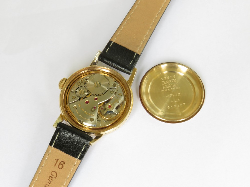Gents 9ct gold Zodiac wrist watch, 1959 View III