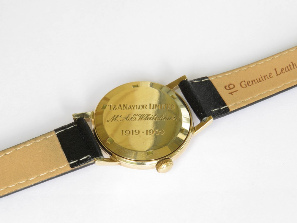 Gents 9ct gold Zodiac wrist watch, 1959 View IV