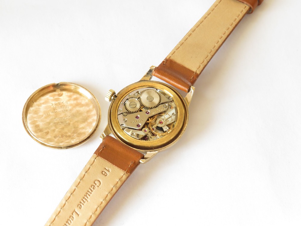 Gents 9ct gold Garrard wrist watch, 1958 View III