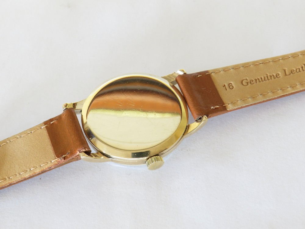 Gents 9ct gold Garrard wrist watch, 1958 View IV