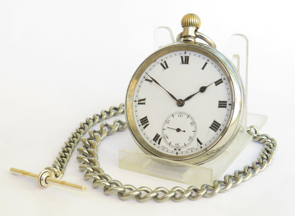 Antique Revue pocket watch and chain