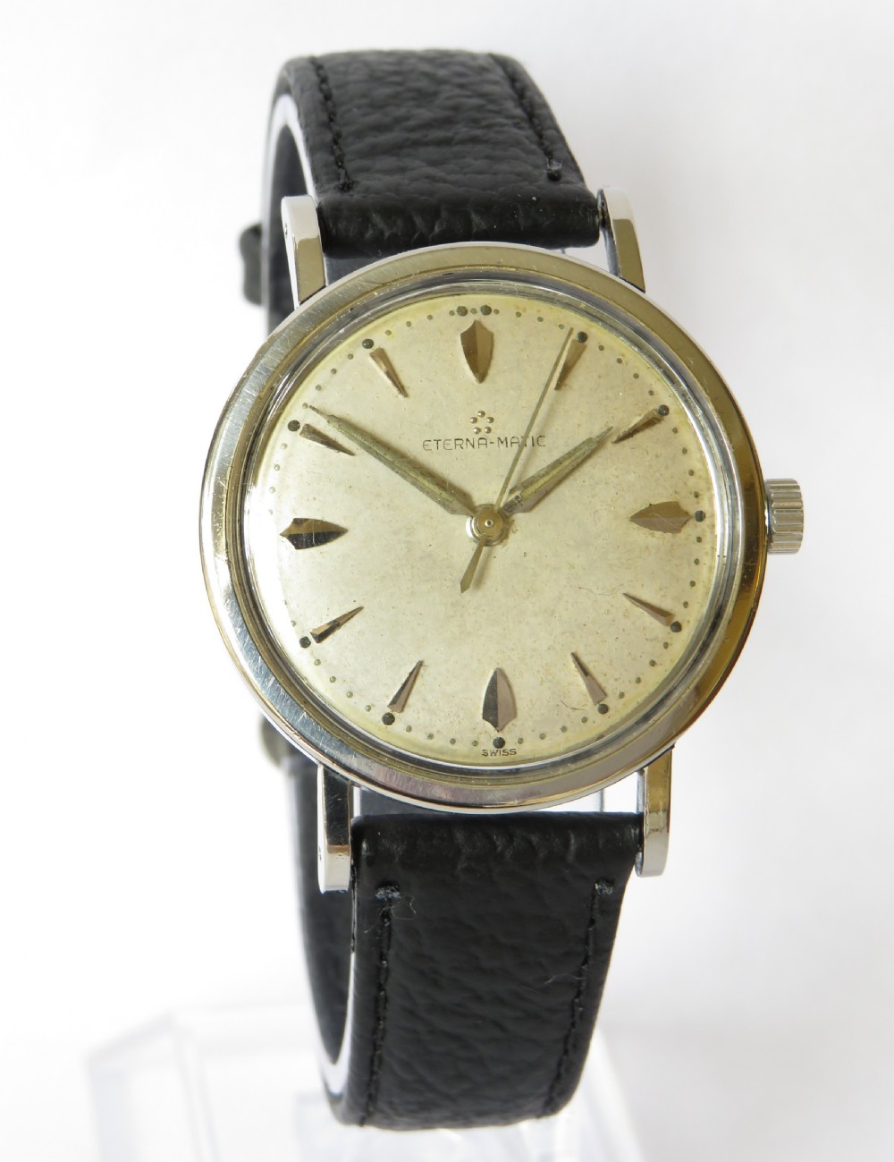 Gents Eterna Matic automatic wrist watch, 1956 View II