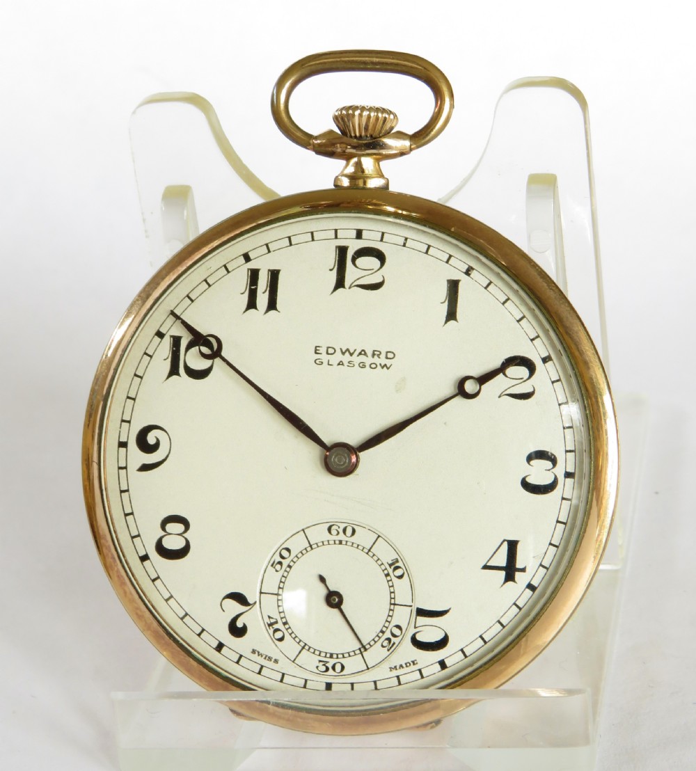 1930s pocket watch, Edward of Glasgow