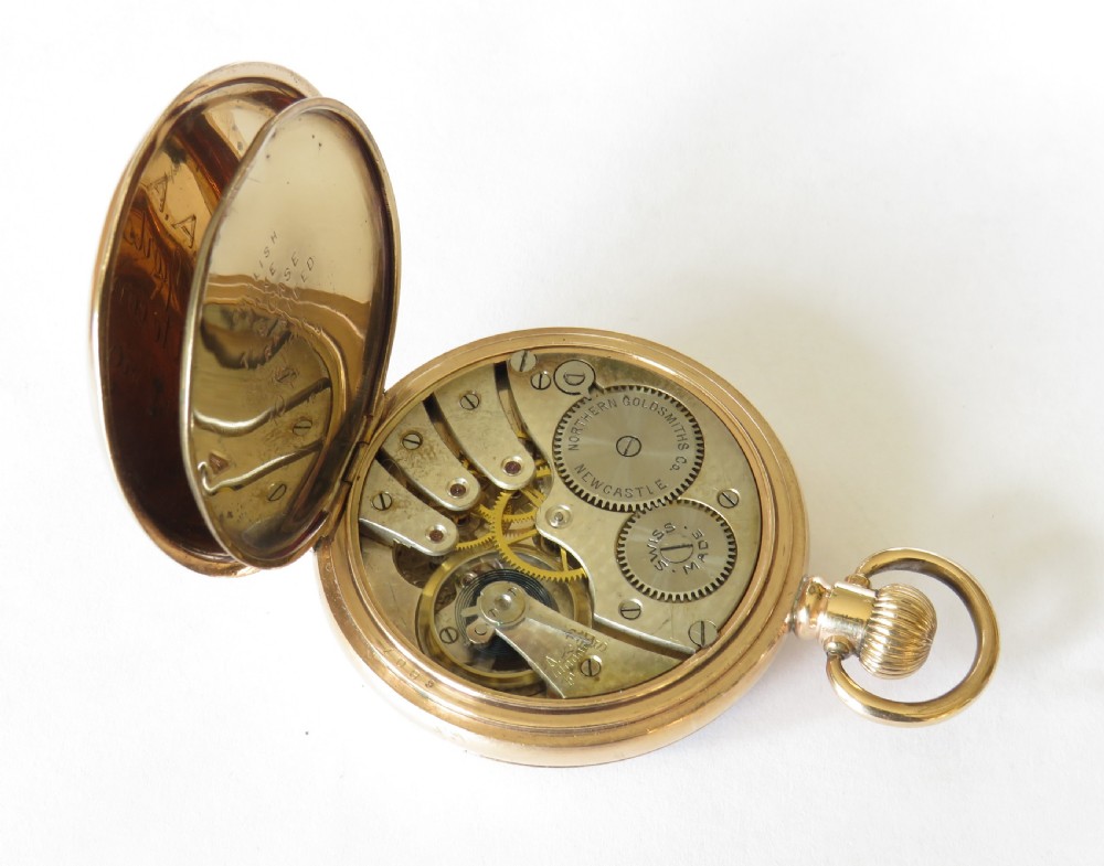 Antique Northern Goldsmiths Admiralty pocket watch View V