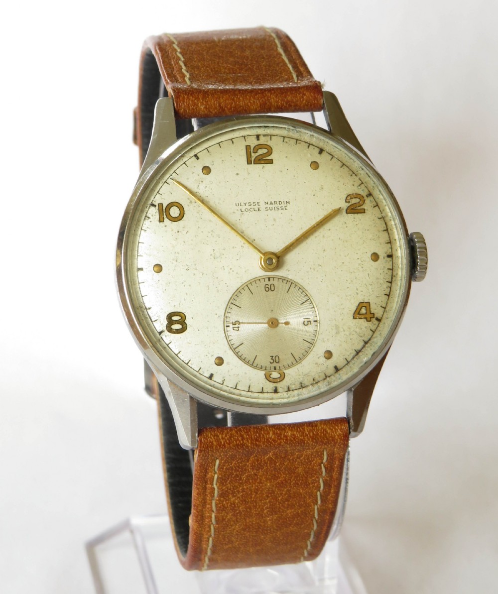 Gents 1940s Ulysse Nardin wrist watch View II
