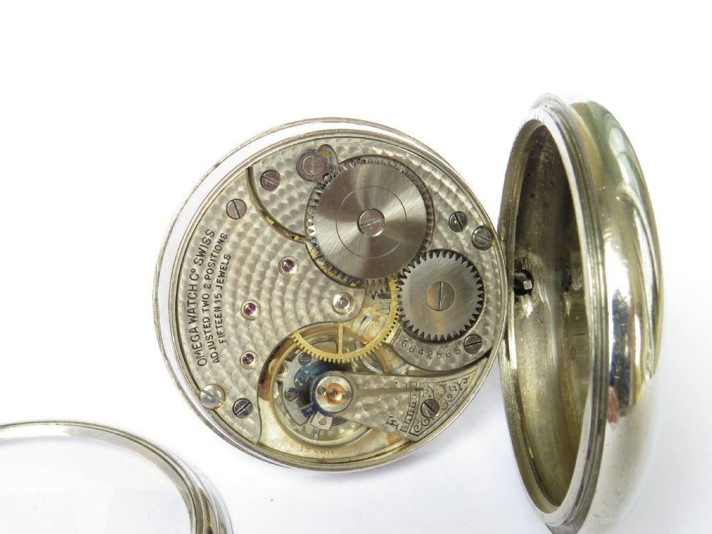 Antique Omega pocket watch, 1928 View III