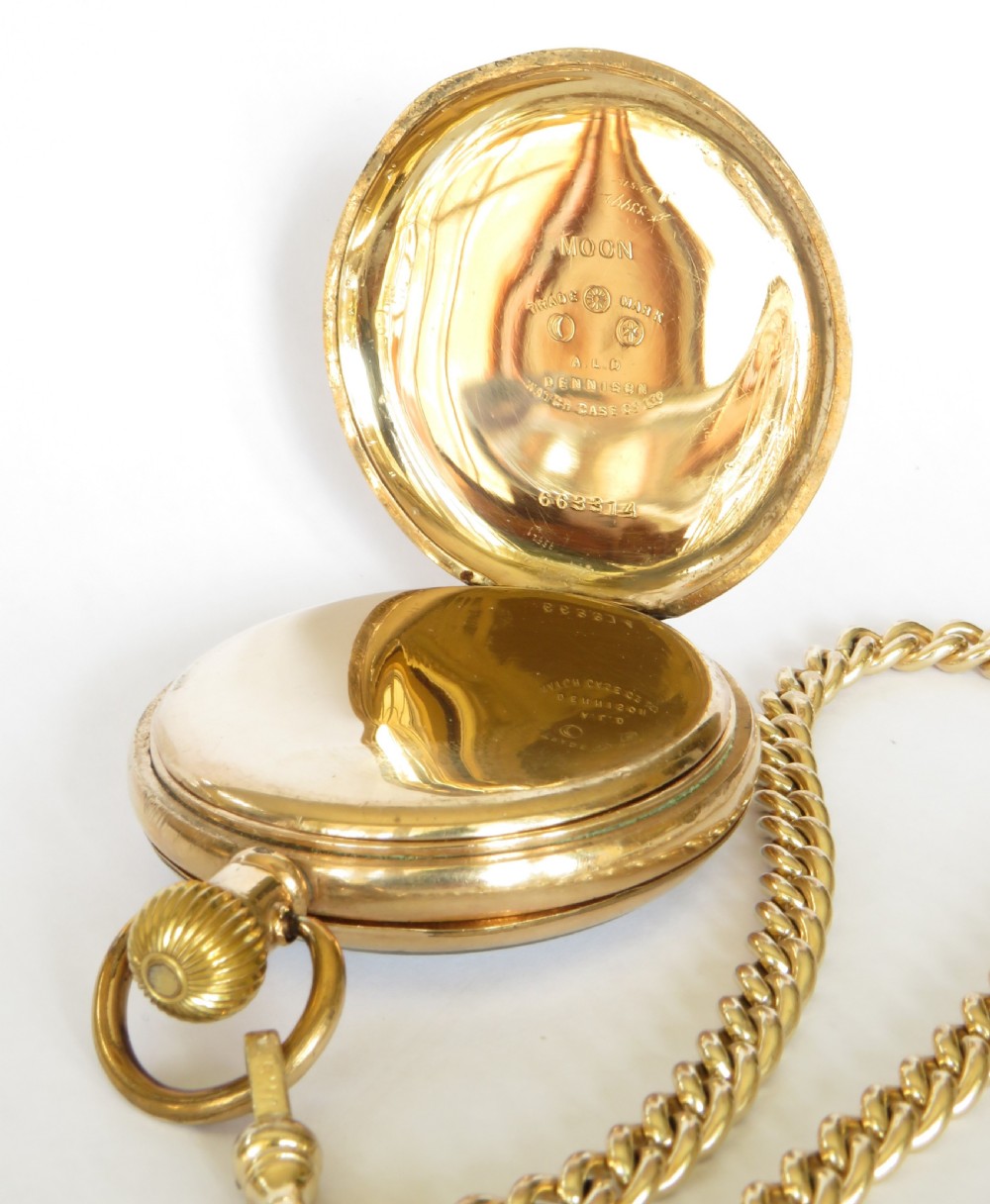 Vintage 1930s Swiss pocket watch and chain View III