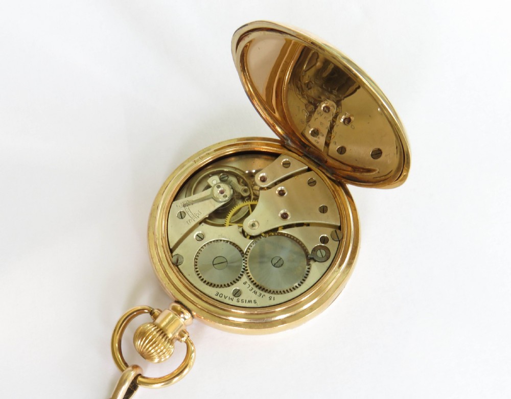 1930s Revue pocket watch and chain View IV
