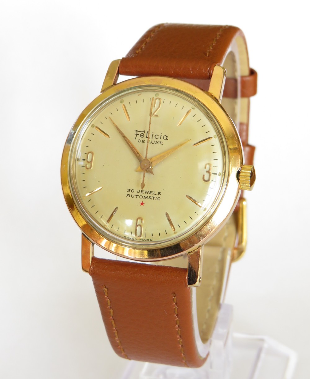 Gents 1950s Felicia De Luxe wrist watch