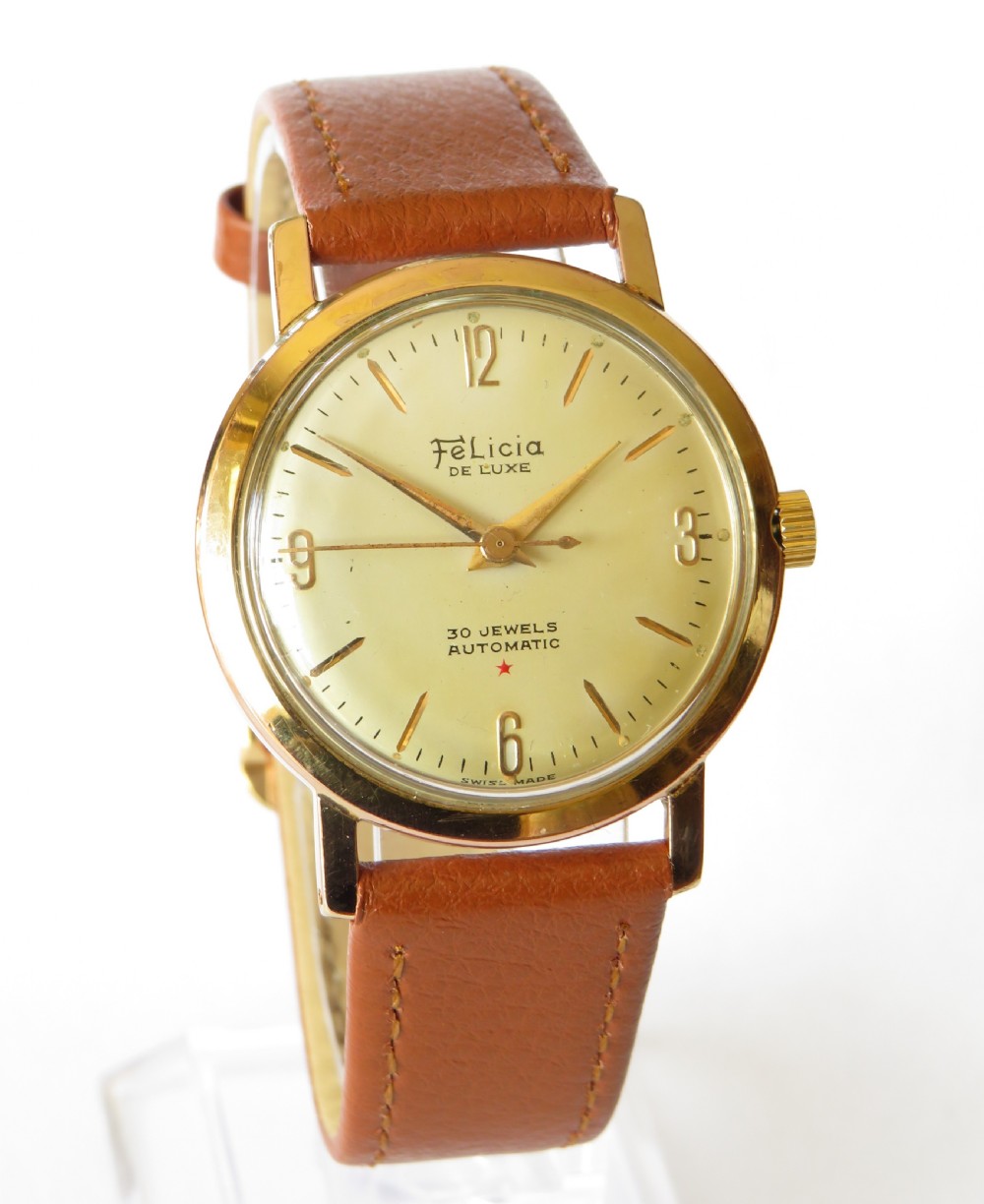 Gents 1950s Felicia De Luxe wrist watch View II