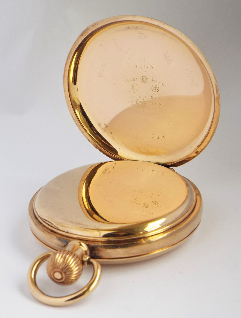 Antique 1920s Matwil full hunter pocket watch. View IV