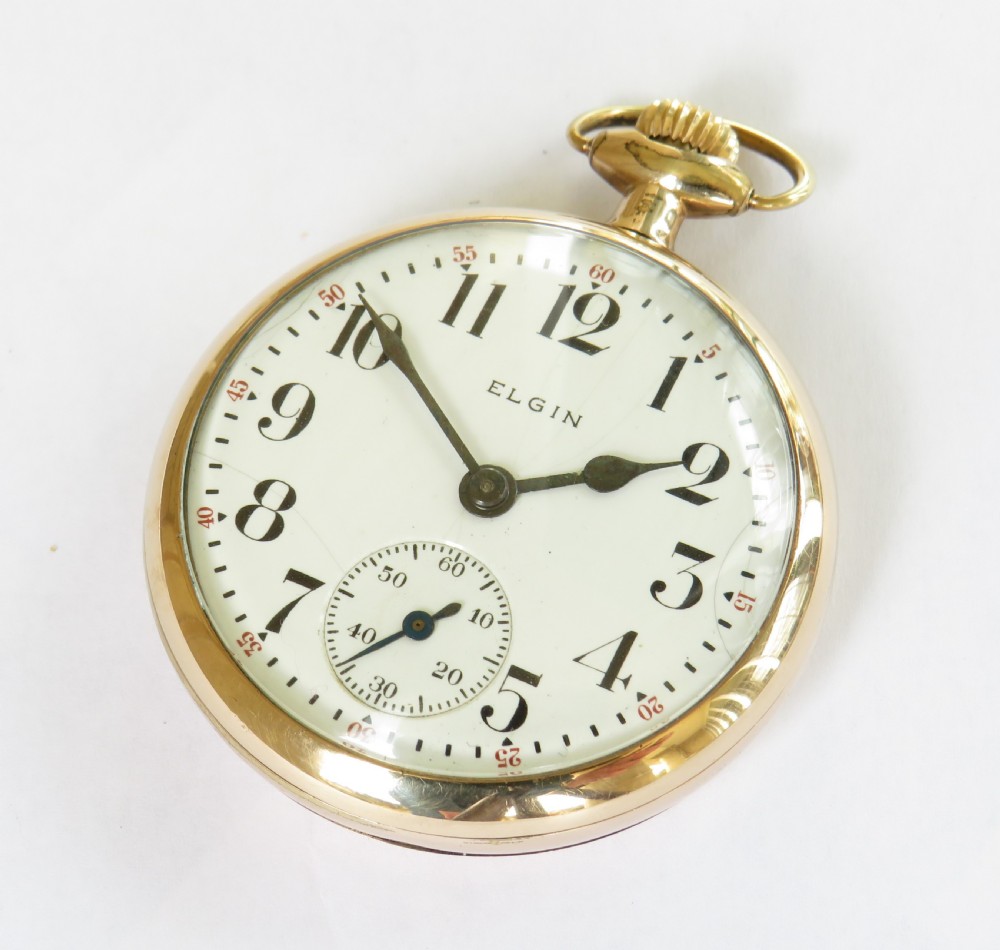 Elgin B W Raymond railroad grade pocket watch, 1911 View II
