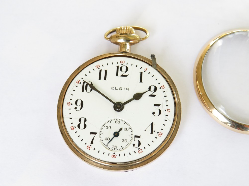 Elgin B W Raymond railroad grade pocket watch, 1911 View III