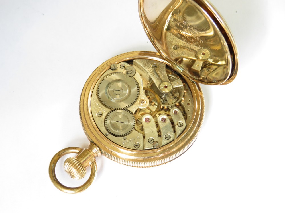Antique Langendorf full hunter pocket watch View III