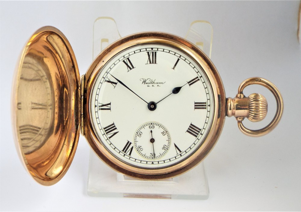 Antique  Waltham Traveler full hunter pocket watch. 1927