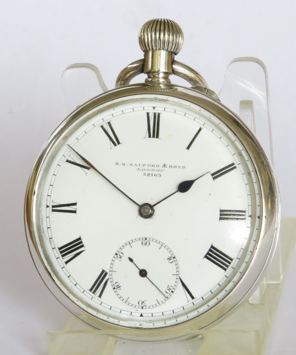 Antique English silver pocket watch, Errington