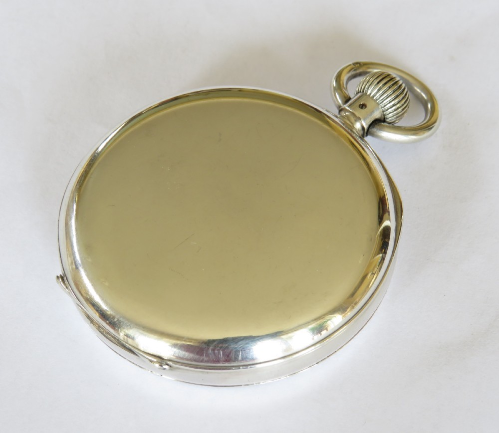 Antique English silver pocket watch, Errington View V