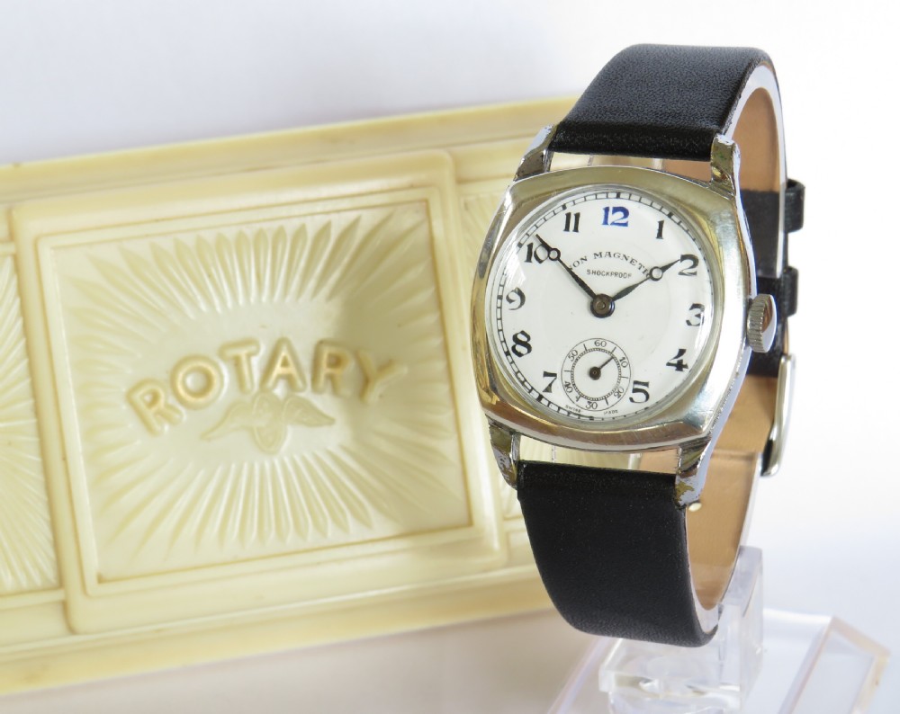 Gents silver Rotary wrist watch, 1931