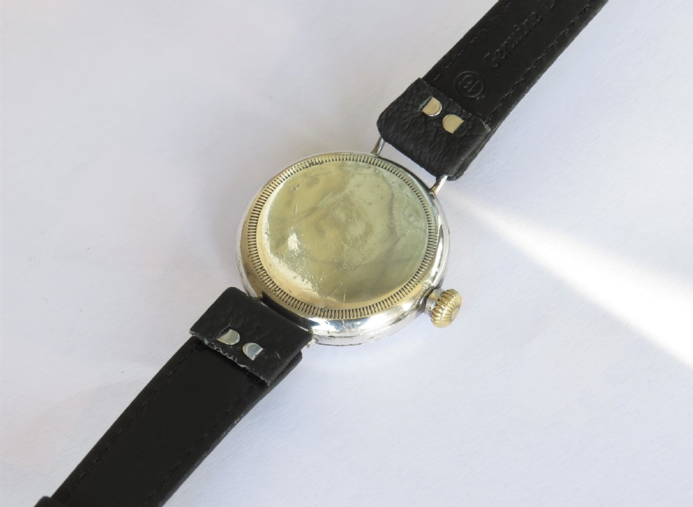 Gents WW1 silver Tavannes wrist watch, 1914 View IV