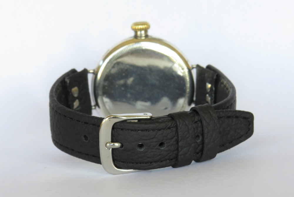 Gents WW1 silver Tavannes wrist watch, 1914 View V